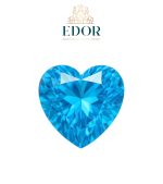 Swiss Blue Topaz - heart