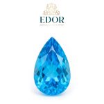Swiss Blue Topaz - pear
